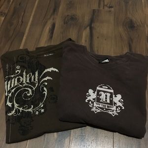 men’s short sleeve-lot of two shirts